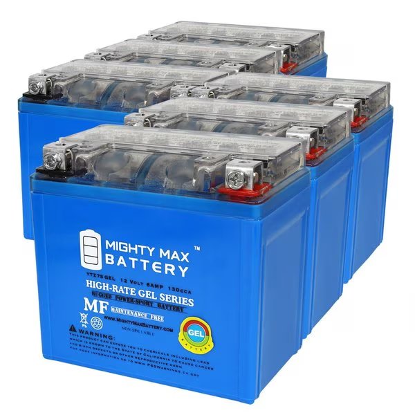 YTZ7SGEL 12V 6AH GEL Replacement Battery compatible with Parts Unlimited YTZ7S 2113-0087 - 6PK, Mighty Max Battery, Mfr#: MAX4007954